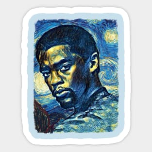 Black Panther Van Gogh Style Sticker